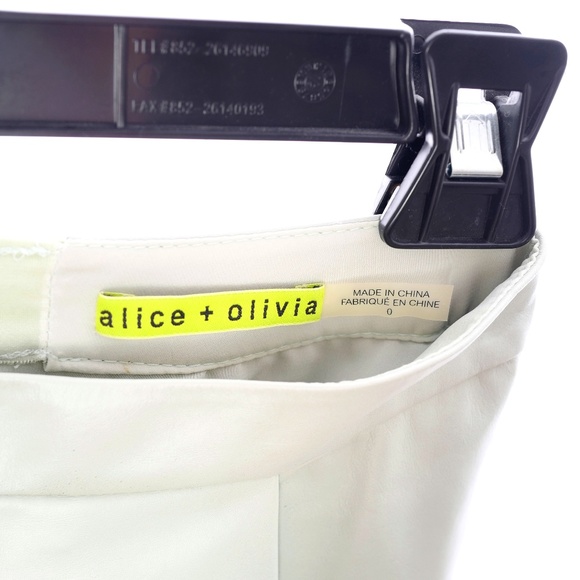 Alice + Olivia Daven Leather Skirt - Size 0 - Picture 5 of 6